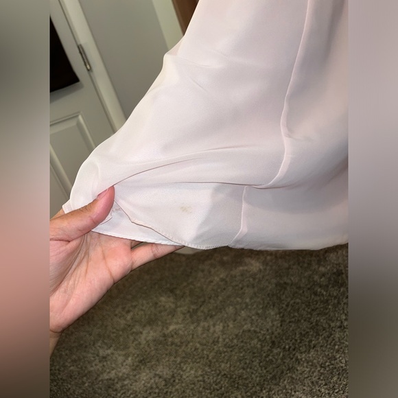 Azazie Natalia Blushing Pink A-Line Chiffon Dress - Picture 6 of 15